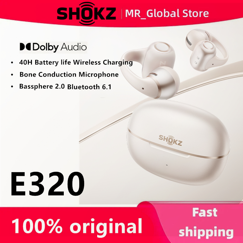 Type C Wired Earphones With Mic - SHOKZ OpenDots 2 E320 클립형 헤드폰
